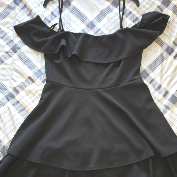 B Darlin Black Mini Dress - Picture 2 of 3